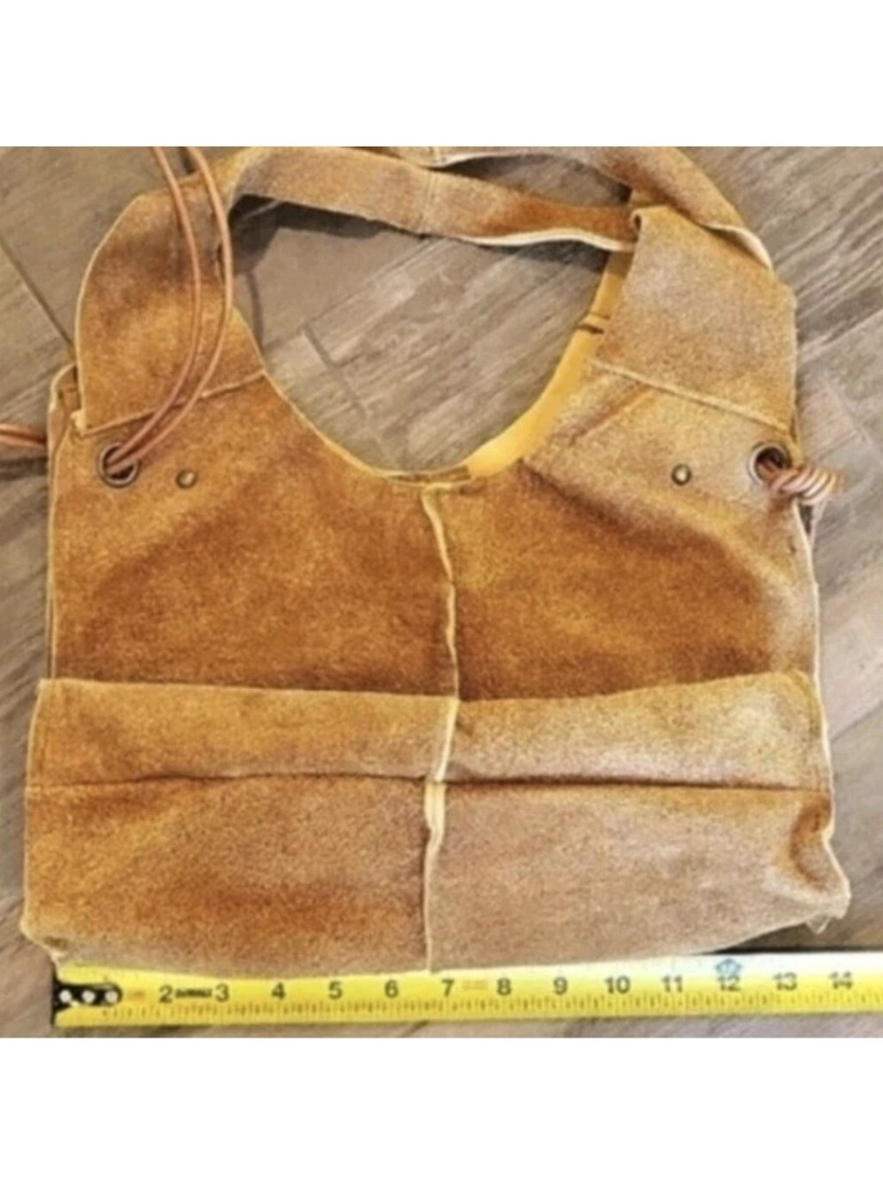 Genuine Leather Artisan Handcrafted Shoulder Crossbody Bag Sack, Made in Spain - Picture 10 of 12